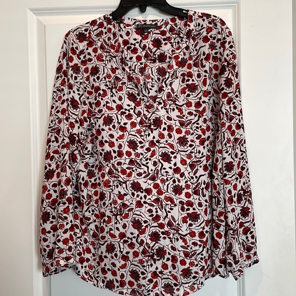 Adrianna Papell floral blouse
